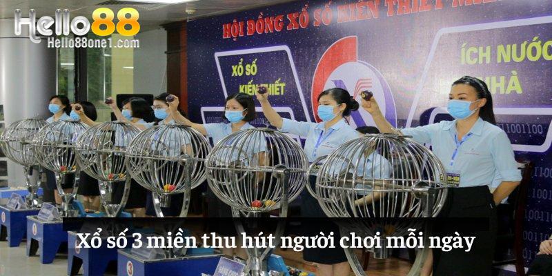 Xổ số 3 miền có sức hút lớn tại Xổ số Hello88